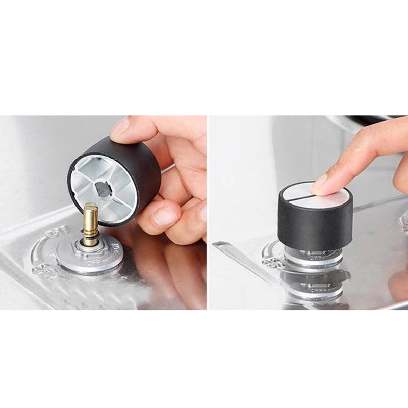45° Gas Stove Knobs 8mm 38mm Oven Control Switch 2-Pack