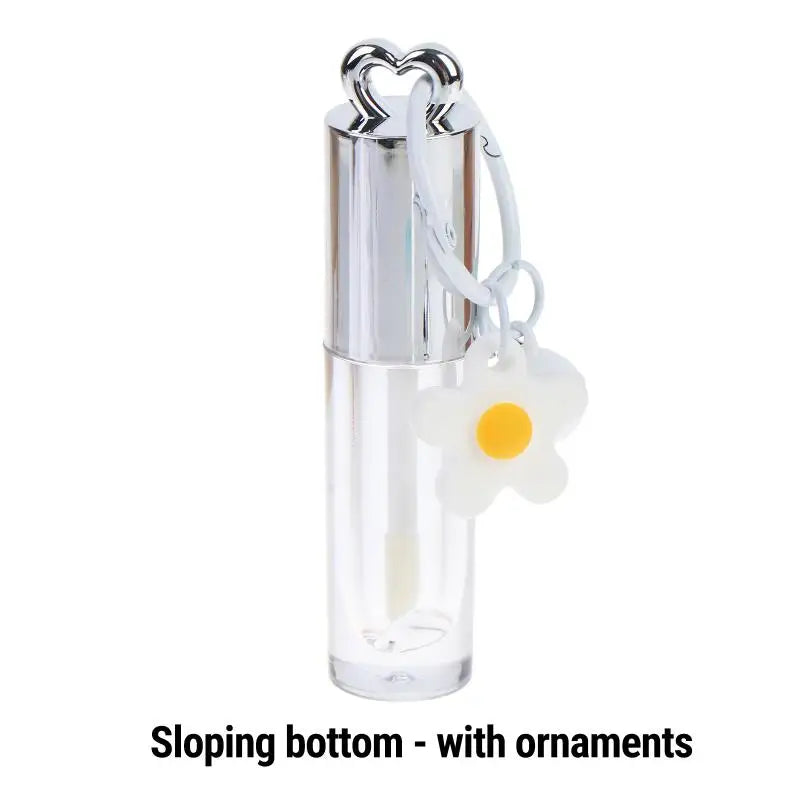Frosted Refillable Lipstick Tube – 3D Floral DIY Lip Balm Container