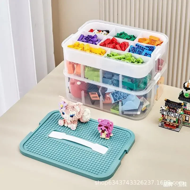 Kids Toy Storage Box – LEGO Puzzle & Building Block Organizer