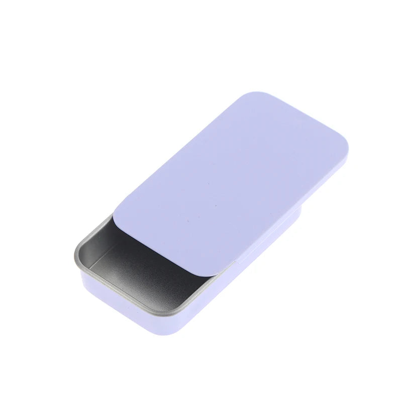Slide Cover Aluminum Tin Box 60×34mm – Refillable Storage