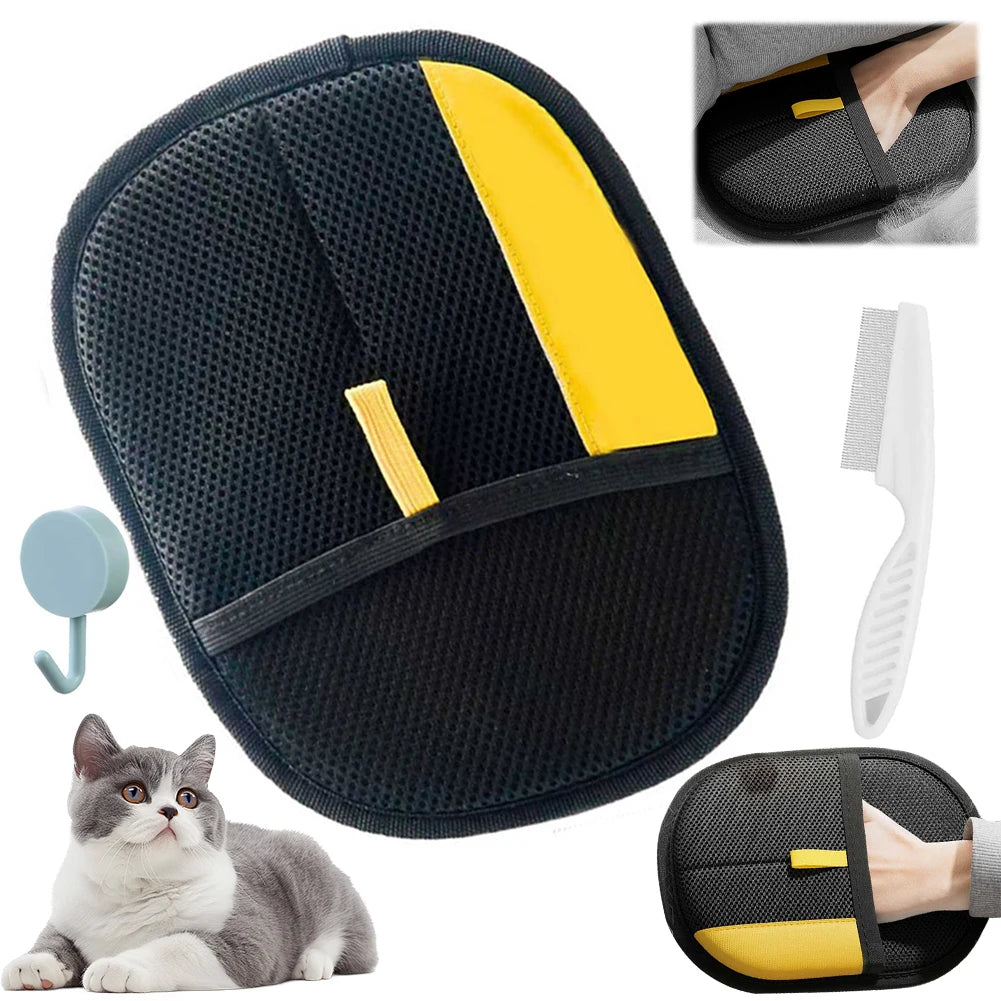Electrostatic Pet Hair Removal Gloves – Furniture & Carpet