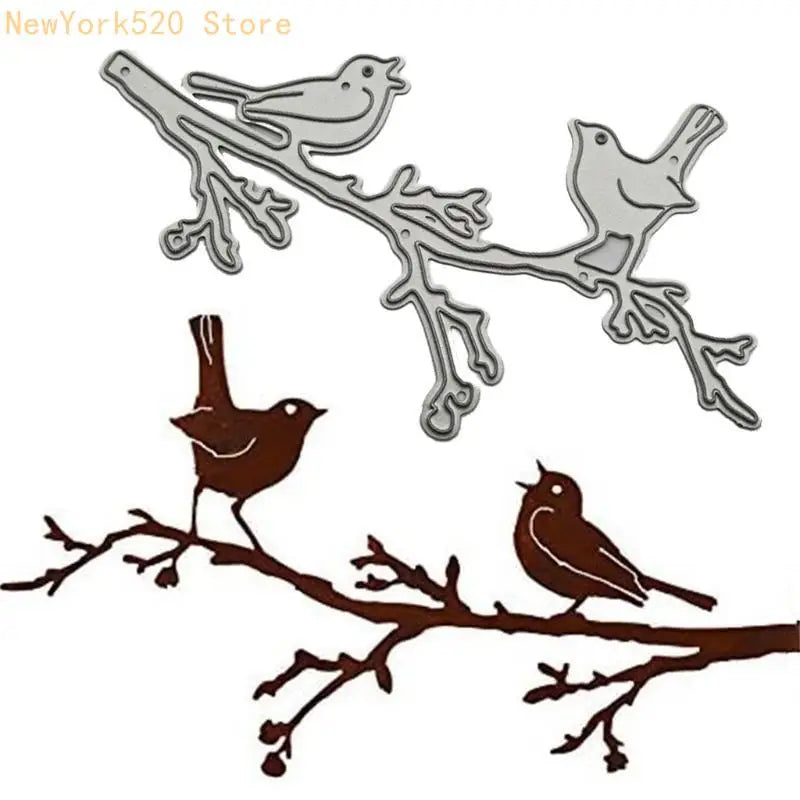 Bird Singing Carbon Steel Cutting Die – DIY Scrapbook Craft