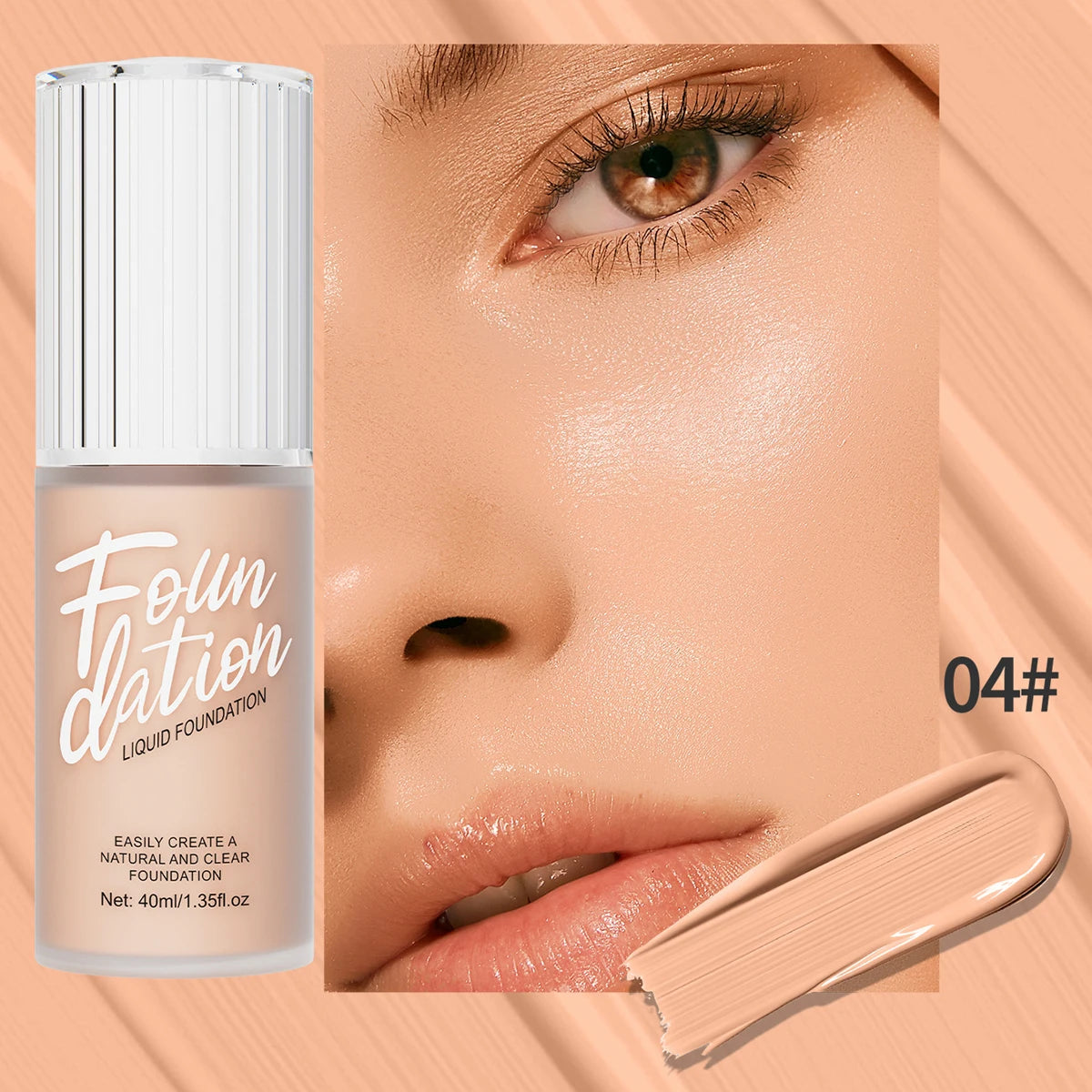 OREADEX Matte Liquid Foundation – Waterproof Full Coverage