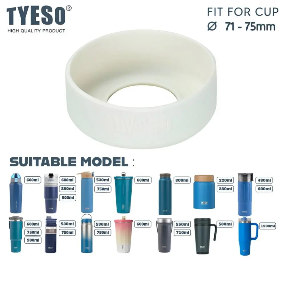 Silicone Anti-Slip Bottle Bottom Cover 71-75mm Mug Sleeve