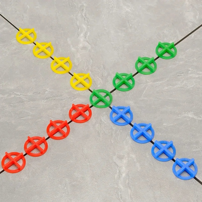 100Pcs Tile Leveling System Spacer Clips & Wedges 1–3mm