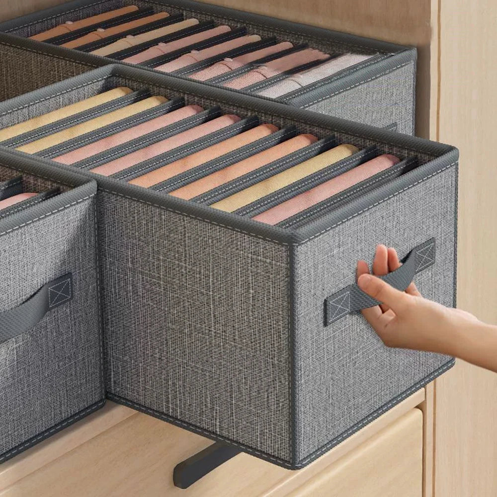 Foldable Clothes Storage Box – Wardrobe & Drawer Organizer