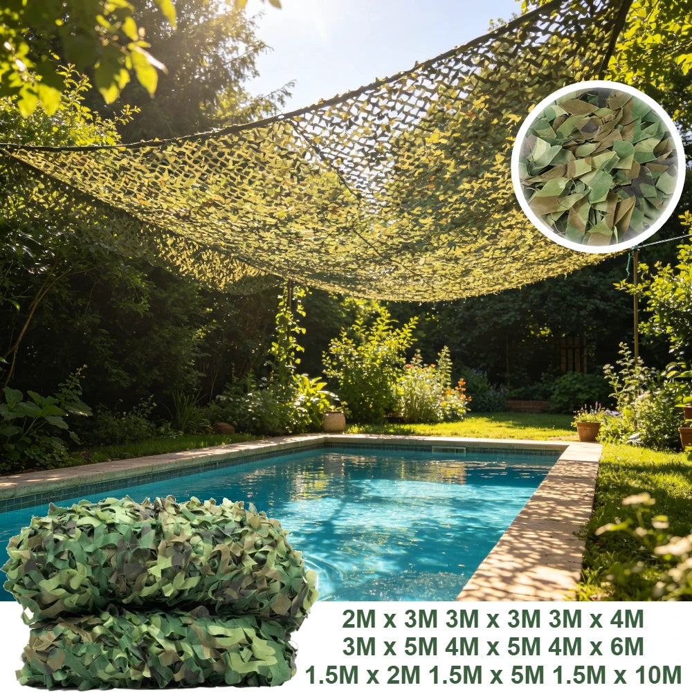 Woodland Camouflage Net – Hunting Blind, Garden & Outdoor Shade