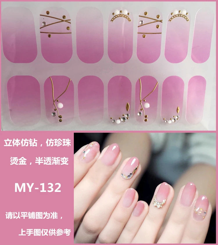 3D DIY Nail Art Stickers – Colorful Gel Manicure Decals