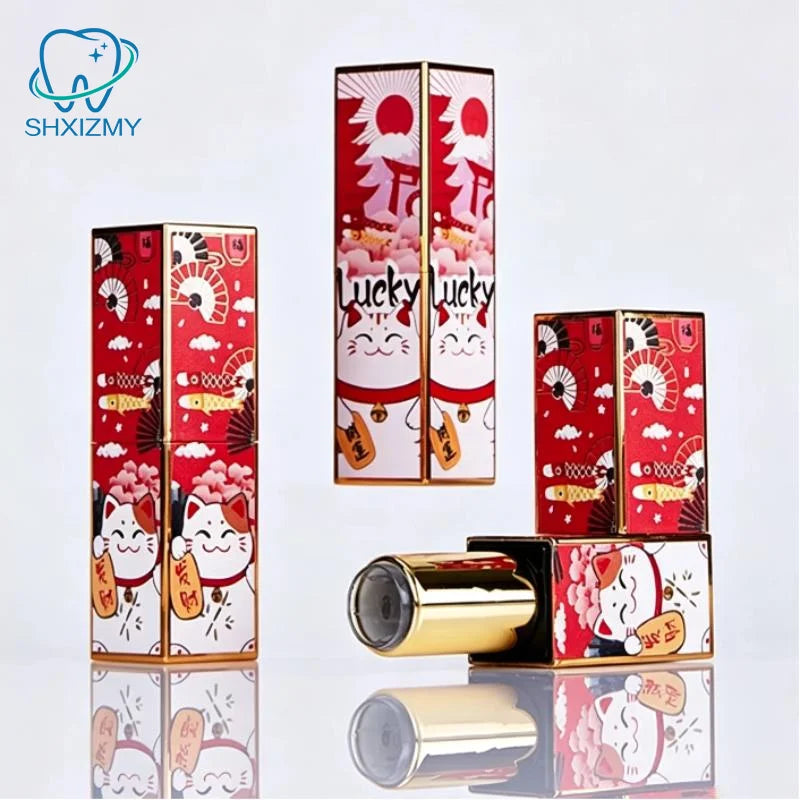 Refillable 12.1mm Lipstick Tube | Embossed 3D Print Design