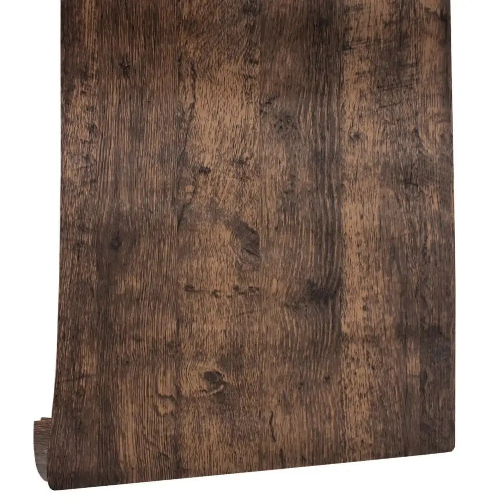 Vintage Wood Grain Self-Adhesive Wallpaper 45x300cm Vinyl