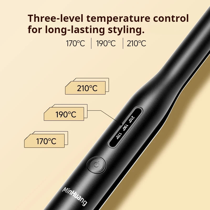 Mini Hair Straightener Flat Iron – 2-in-1 Negative Ion Curler