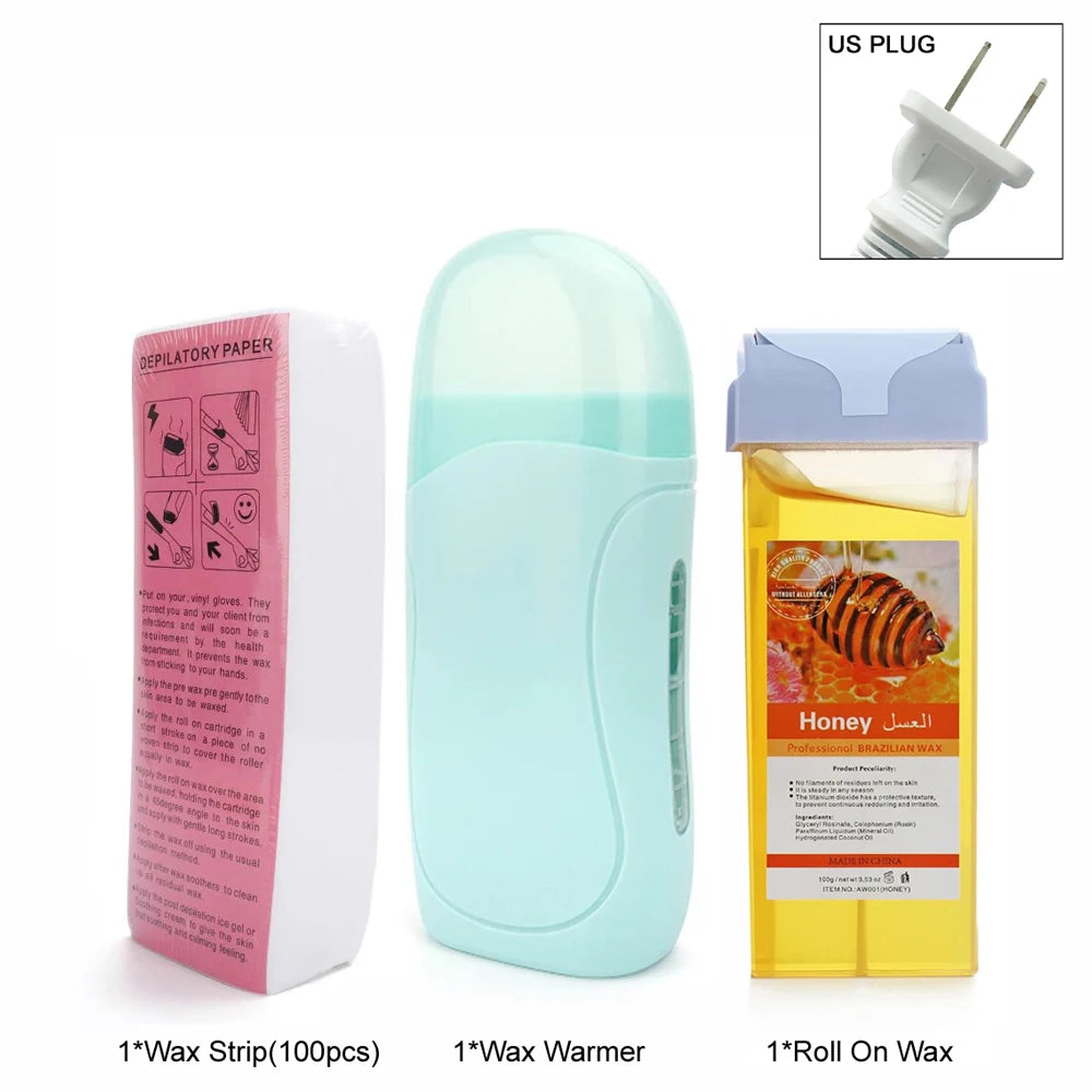 Unisex Roll-On Wax Heater Kit – Hot Cartridge Warmer Set