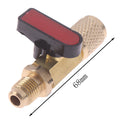 1/4" SAE Brass Ball Valve for AC Refrigerant Charging R22 R410a