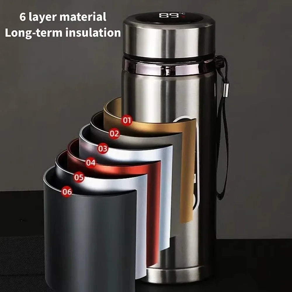 500ml Insulated Water Bottle with LED Temperature Display