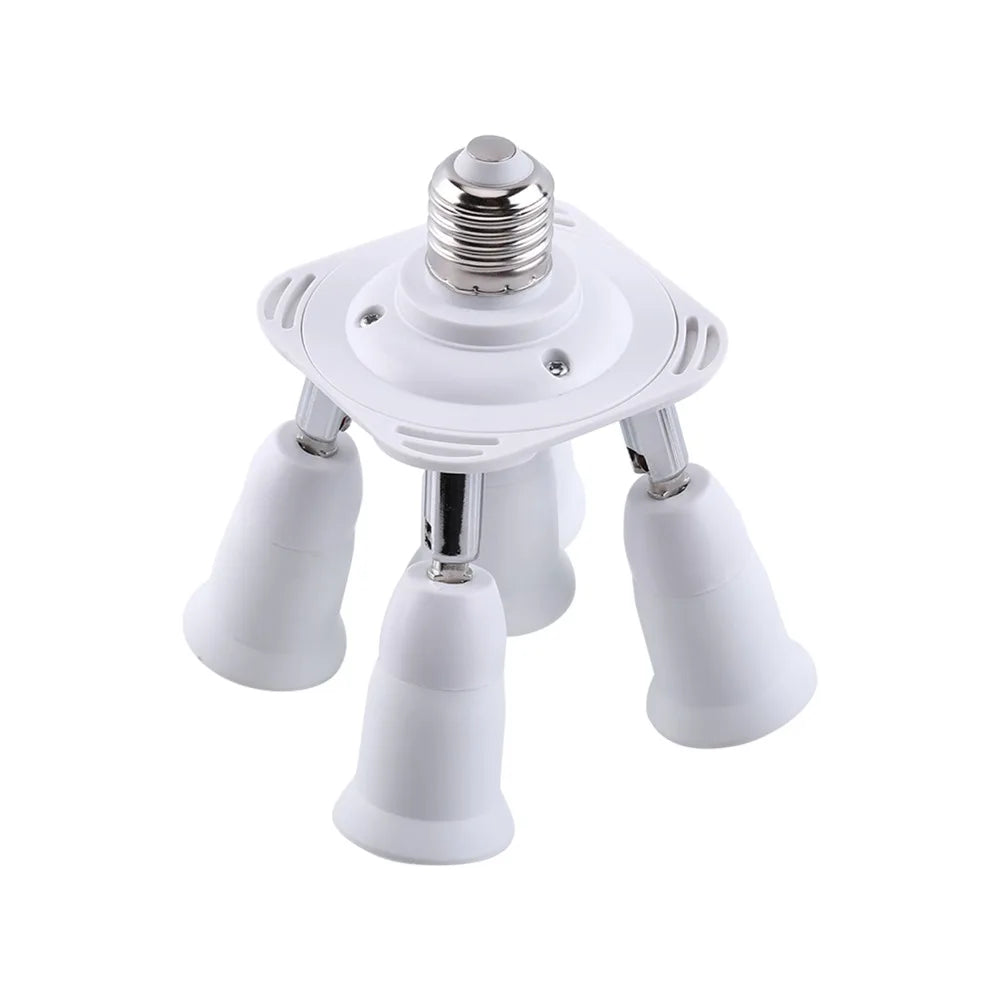 E26 Light Socket Splitter – 3/4/5-Head Adjustable Lamp Adapter
