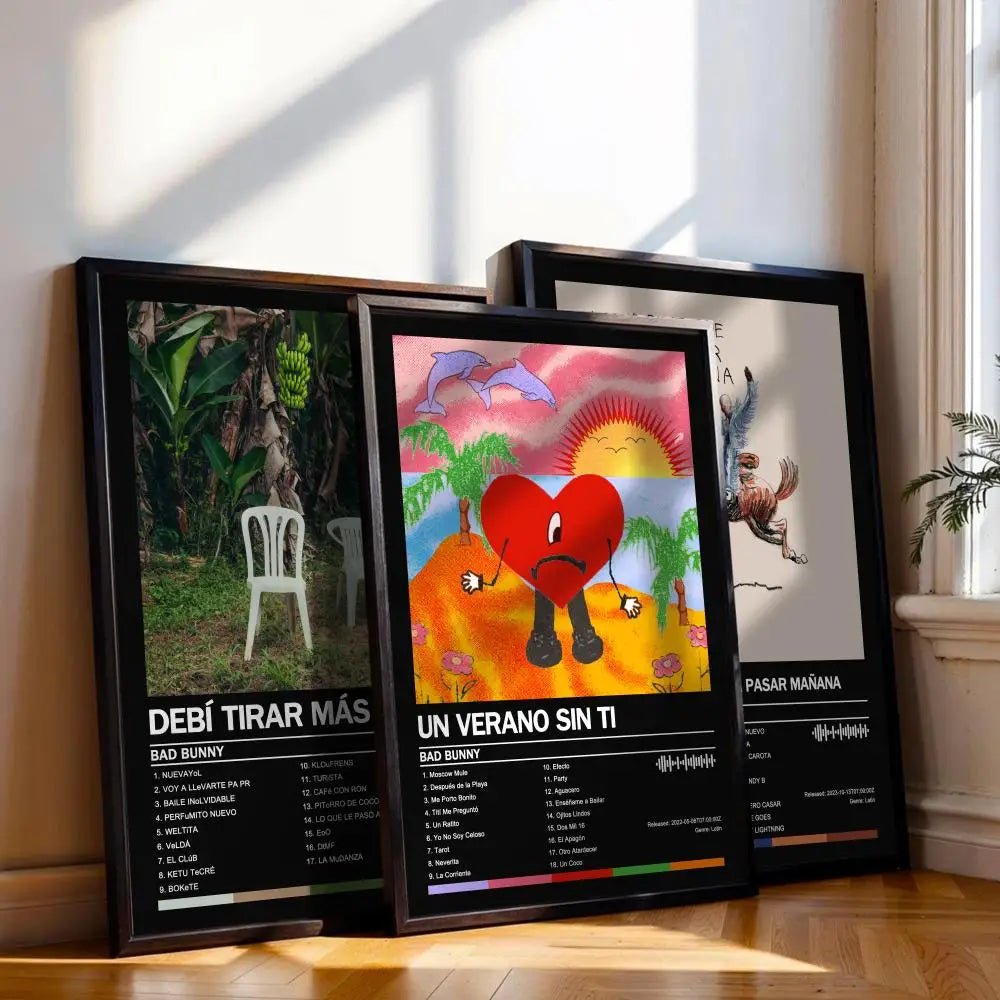 Bad Bunny Music Album Poster – Canvas Print Wall Art Decor