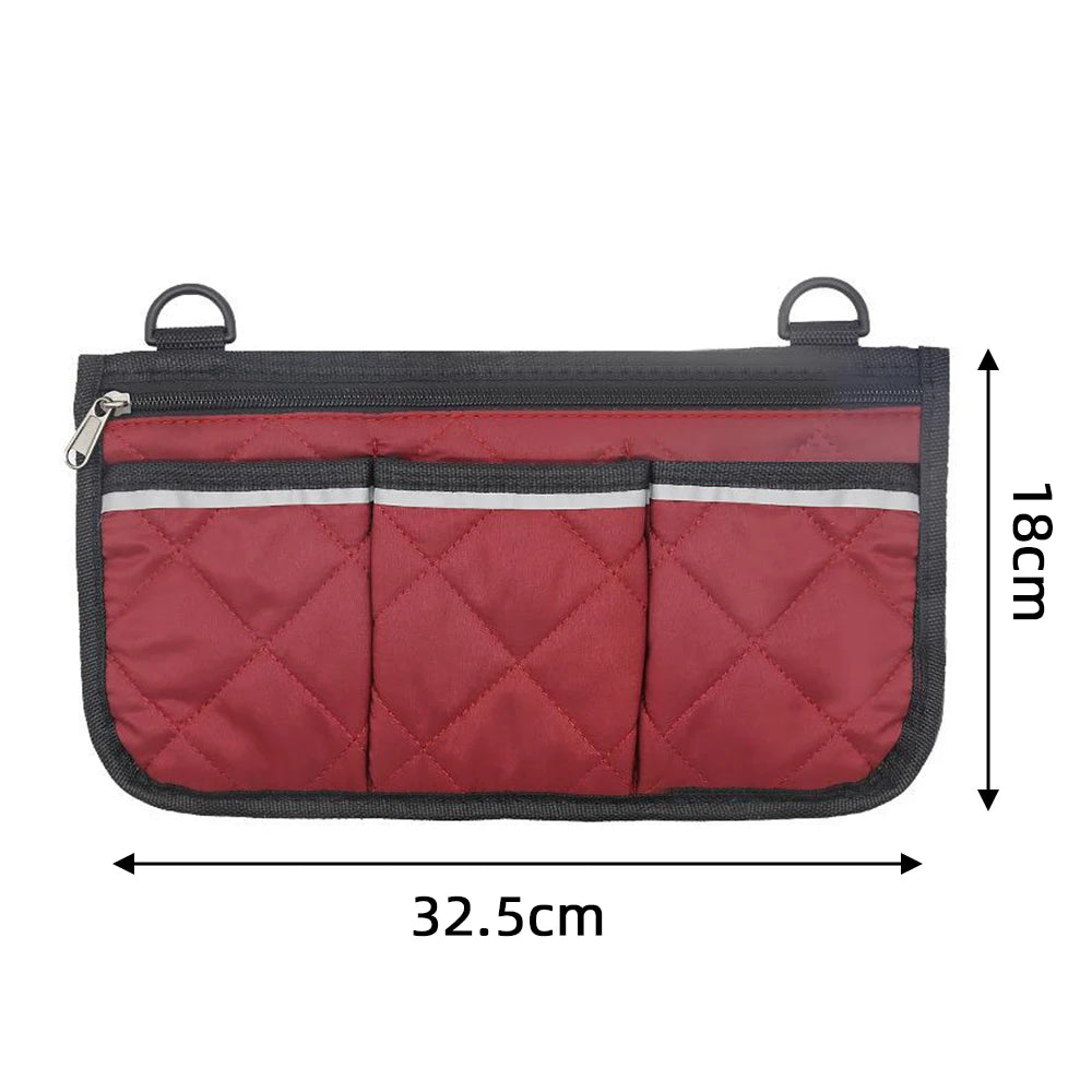 Wheelchair Armrest Side Storage Bag – Large Capacity Pouch