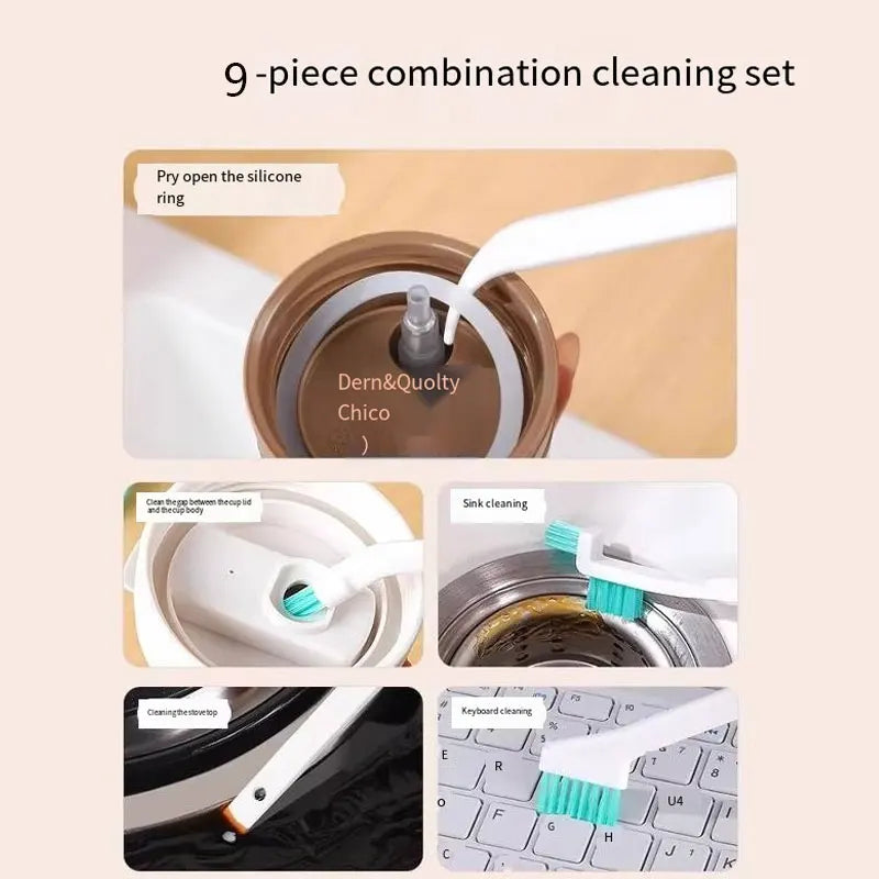 9-Piece Cup & Straw Cleaning Brush Set – Kitchen Tool Kit