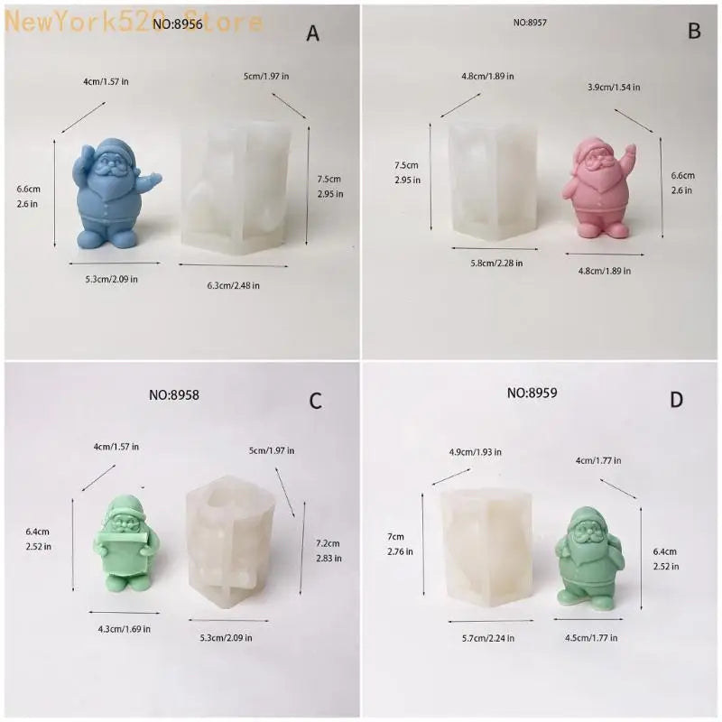 Santa Silicone Mould – Christmas Baking & Craft Mold