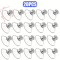 41mm PVC Suction Cup Hooks with Screw Nut – Clear Glass Holder