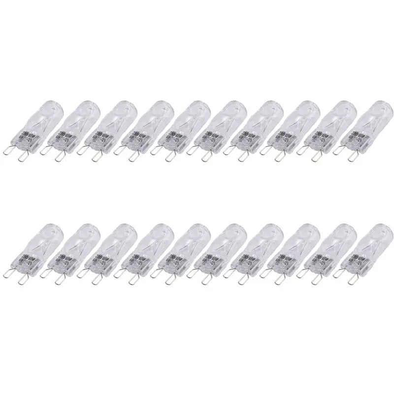 60-Pack G9 Halogen Bulbs 60W Dimmable Warm White 2800K
