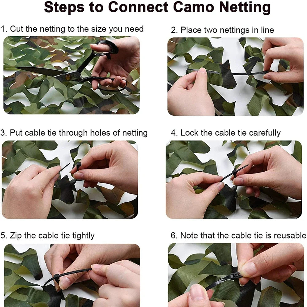 Woodland Camouflage Net – Hunting Blind, Garden & Outdoor Shade