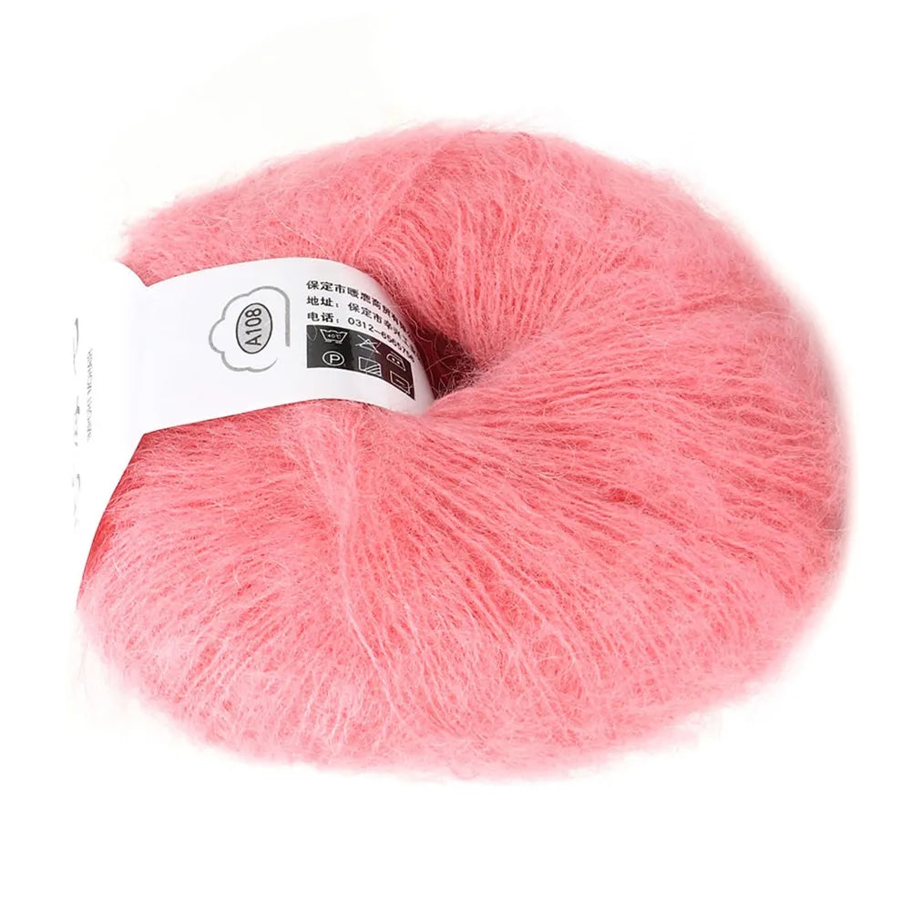 Soft Mohair Wool Yarn Nude Pink – Knitting & Crochet