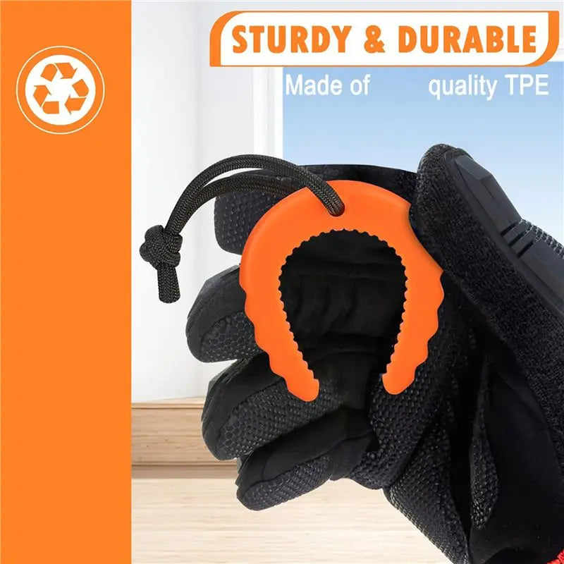 8-Pack First Responder Door Stops – Orange TPU Wedge Jammers