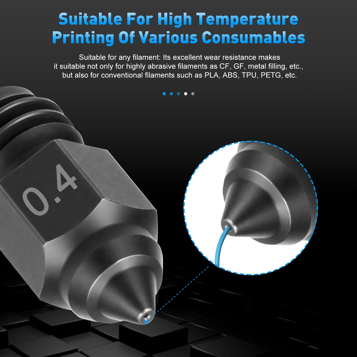 BEGRINT Hardened Steel Nozzle Set – Creality Ender-5 Max 3D Printer
