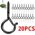 Black Metal Screw Ceiling Hooks – Plants, String & Xmas Lights