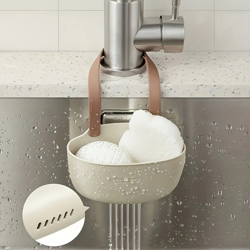 Kitchen Sink Organizer – Hanging Soap, Sponge & Brush Rack