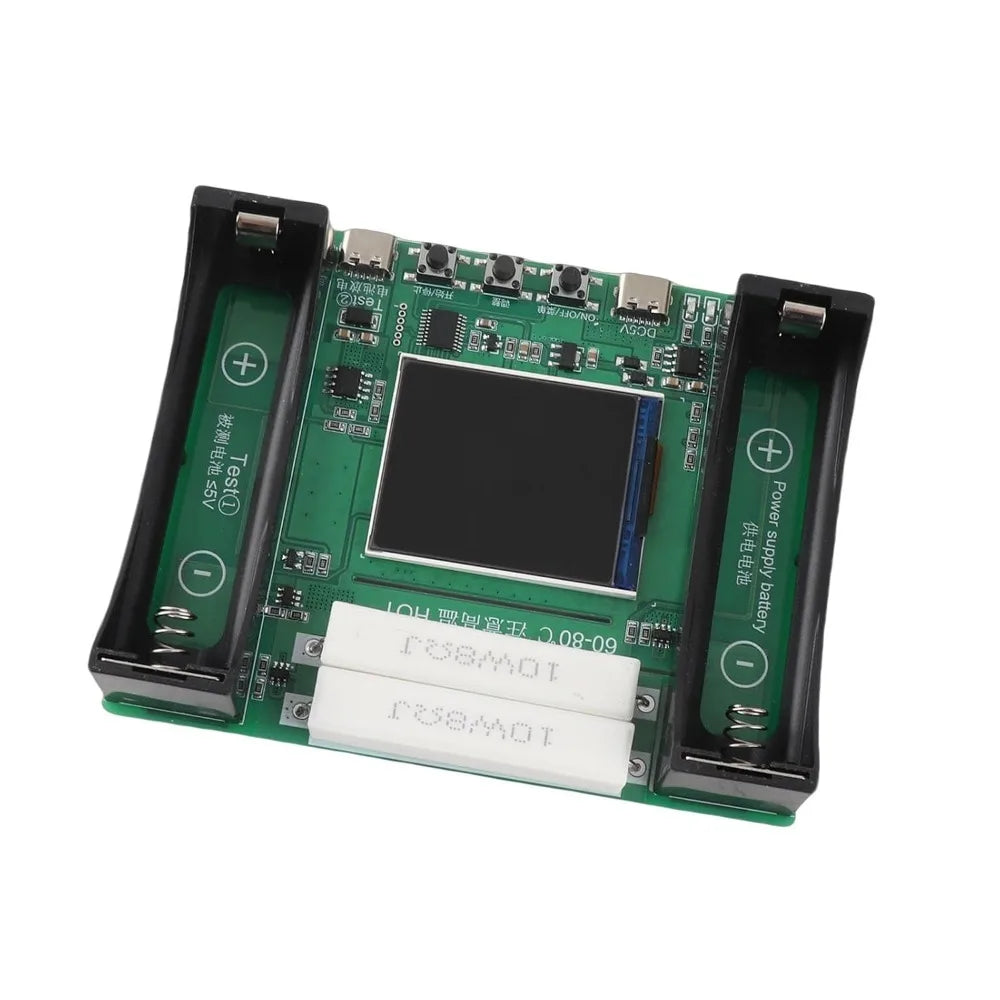 18650 Battery Capacity Tester – mAh/mWh LCD, Type-C DC 5V