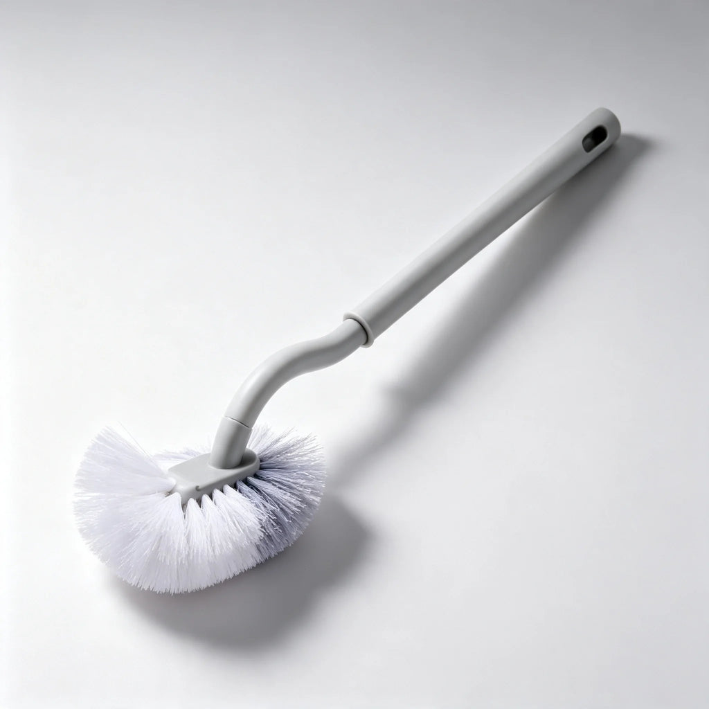 S-Shape Wall-Mounted Toilet Brush – Long Handle No-Drill