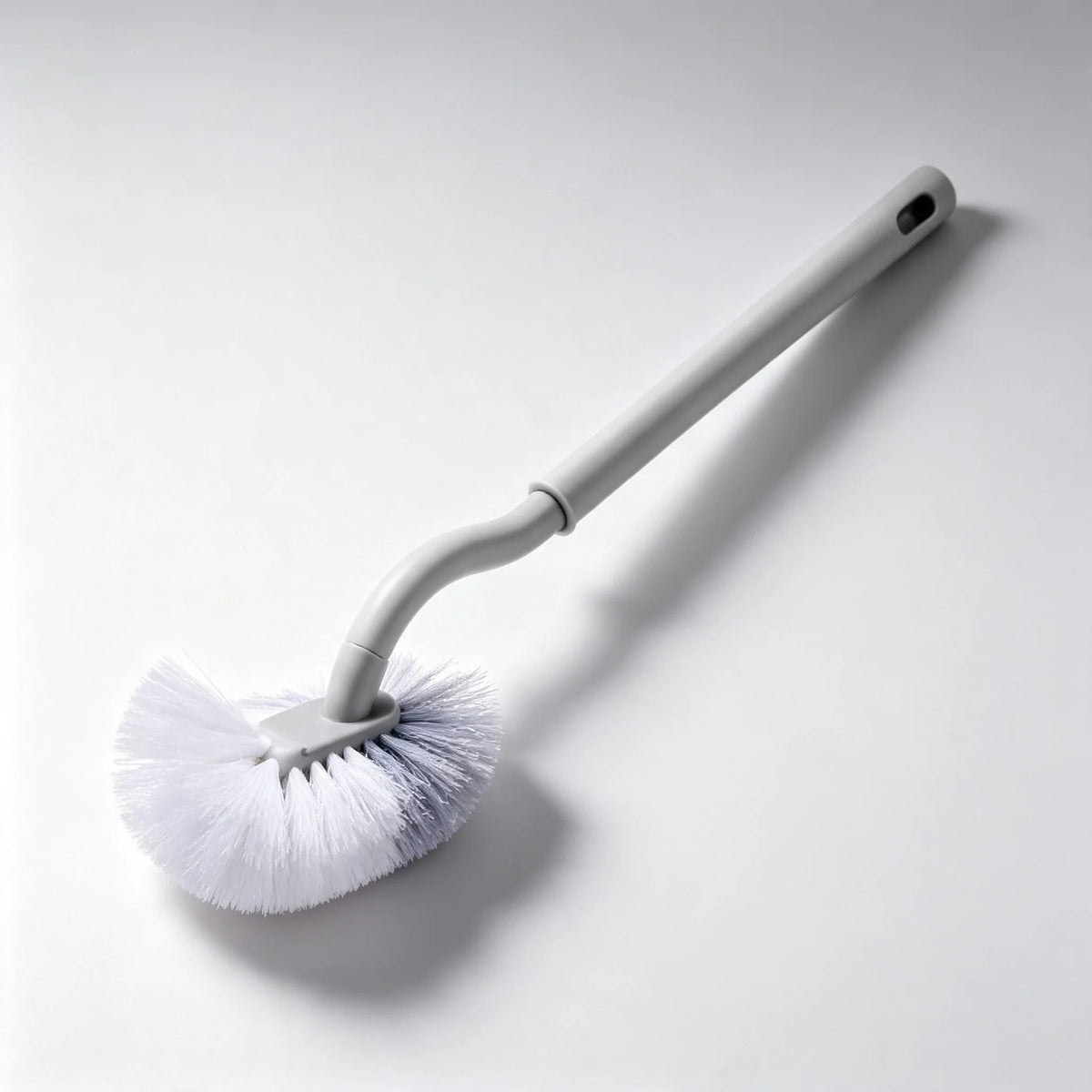 S-Shape Wall-Mounted Toilet Brush – Long Handle No-Drill