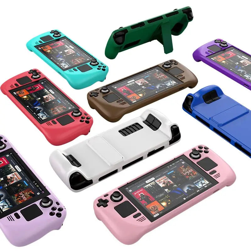 Steam Deck Hard Shell Case with Stand – Colorful Protection