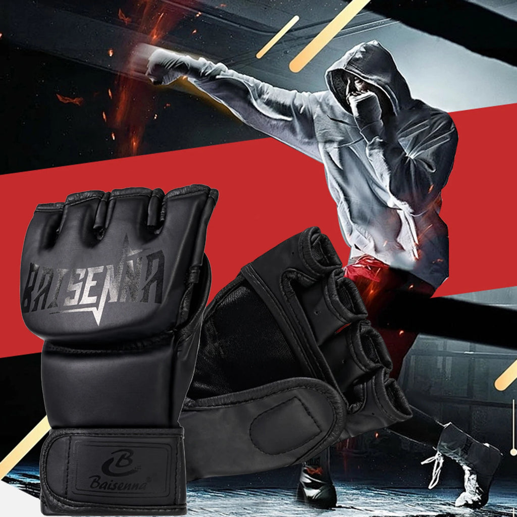 MMA Half-Finger Training Gloves – Kickboxing & Sparring