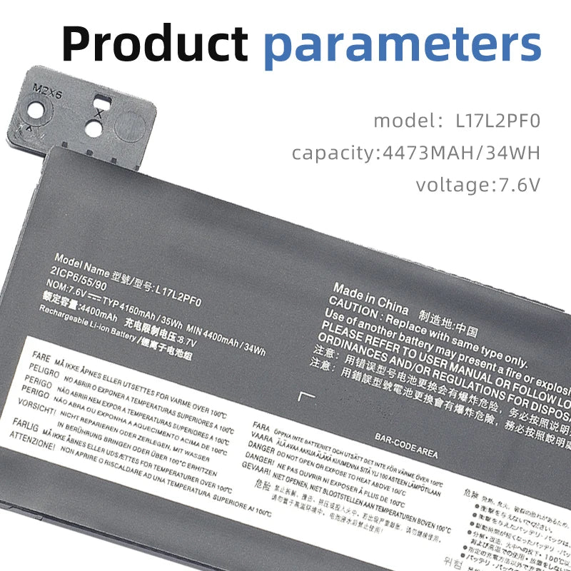 Lenovo IdeaPad 330 Battery L17L2PF0 L17M2PF0 7.6V 4610mAh