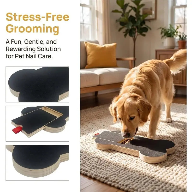 Dog Nail Scratch Board with Treat Dispenser | All Sizes
