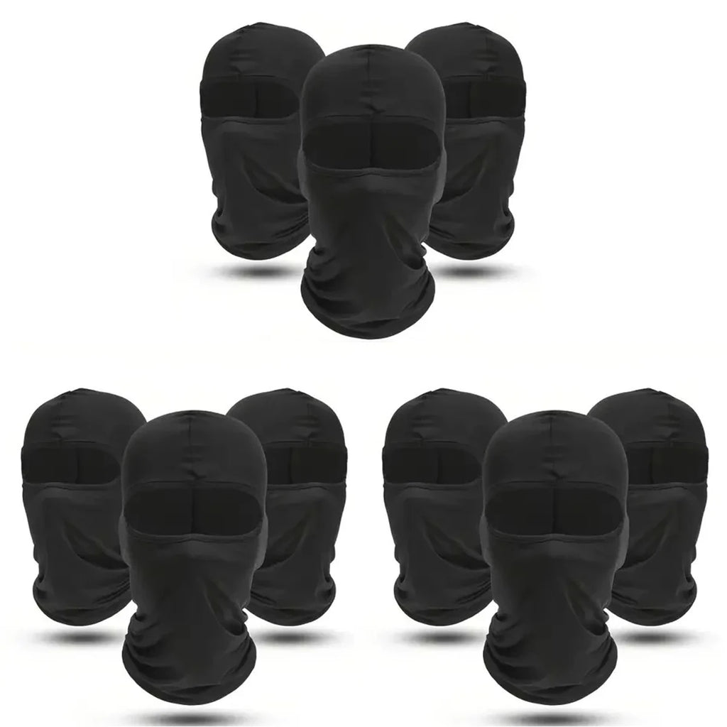 VIBE Quick-Dry Balaclava Full-Face Mask – 3/6/9 Pack
