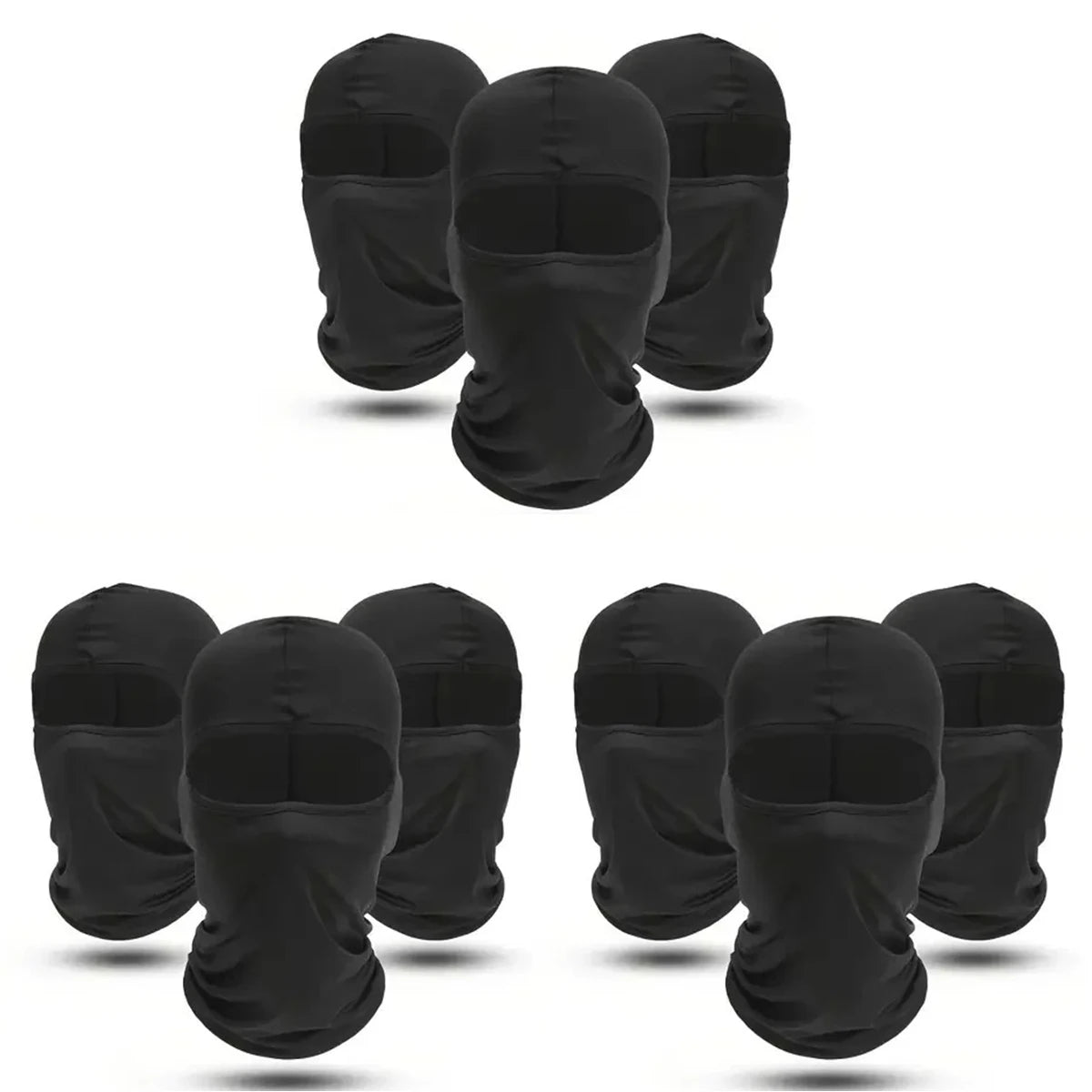 VIBE Quick-Dry Balaclava Full-Face Mask – 3/6/9 Pack