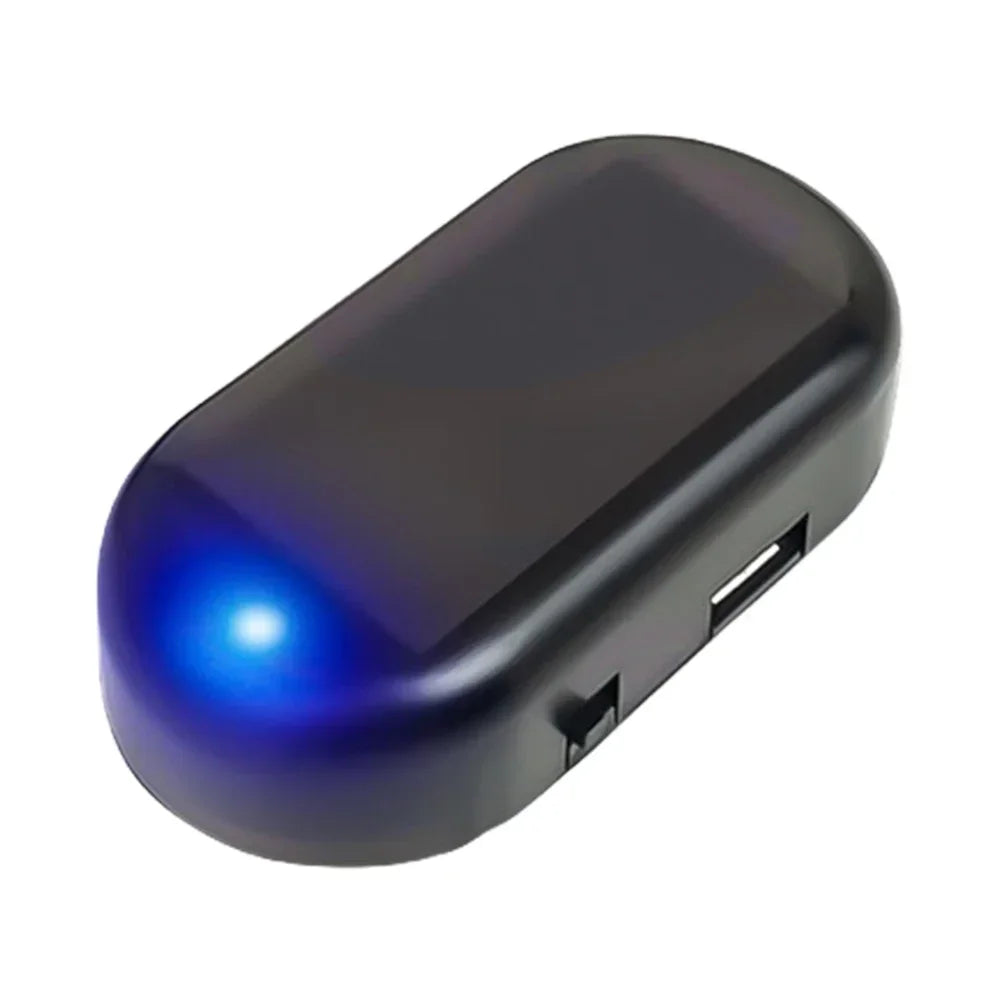 Solar Simulated LED Warning Light – Car Anti-Theft Deterrent