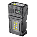 ALLOET 500LM COB+SMD Rechargeable Mini Keychain Flashlight