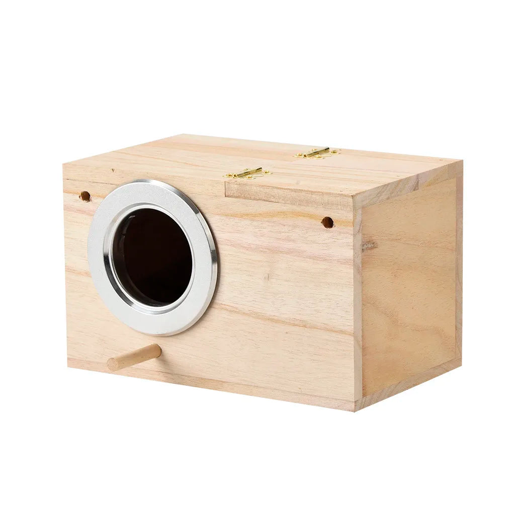 Wooden Hanging Birdhouse Nesting Box – Garden Bird Decor