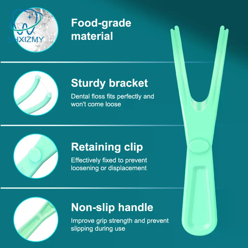 Y-Shape Reusable Dental Floss Holder 1/2 Pcs | Oral Care