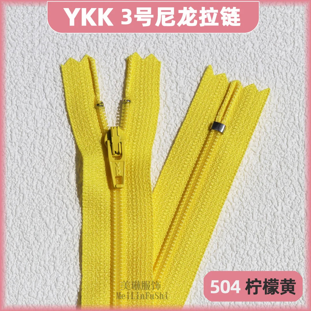 YKK3 Nylon Invisible Zippers 18cm – 30/50/100 Pack
