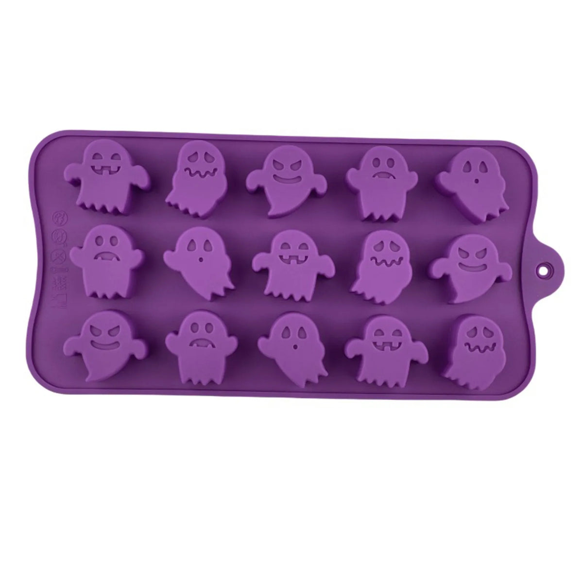 3D Halloween Silicone Mold – Pumpkin Ghost Chocolate Candy Tray