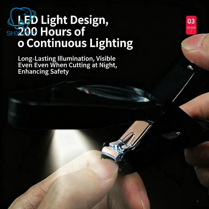 LED Magnifying Nail Clipper with Light – Precision Trimmer