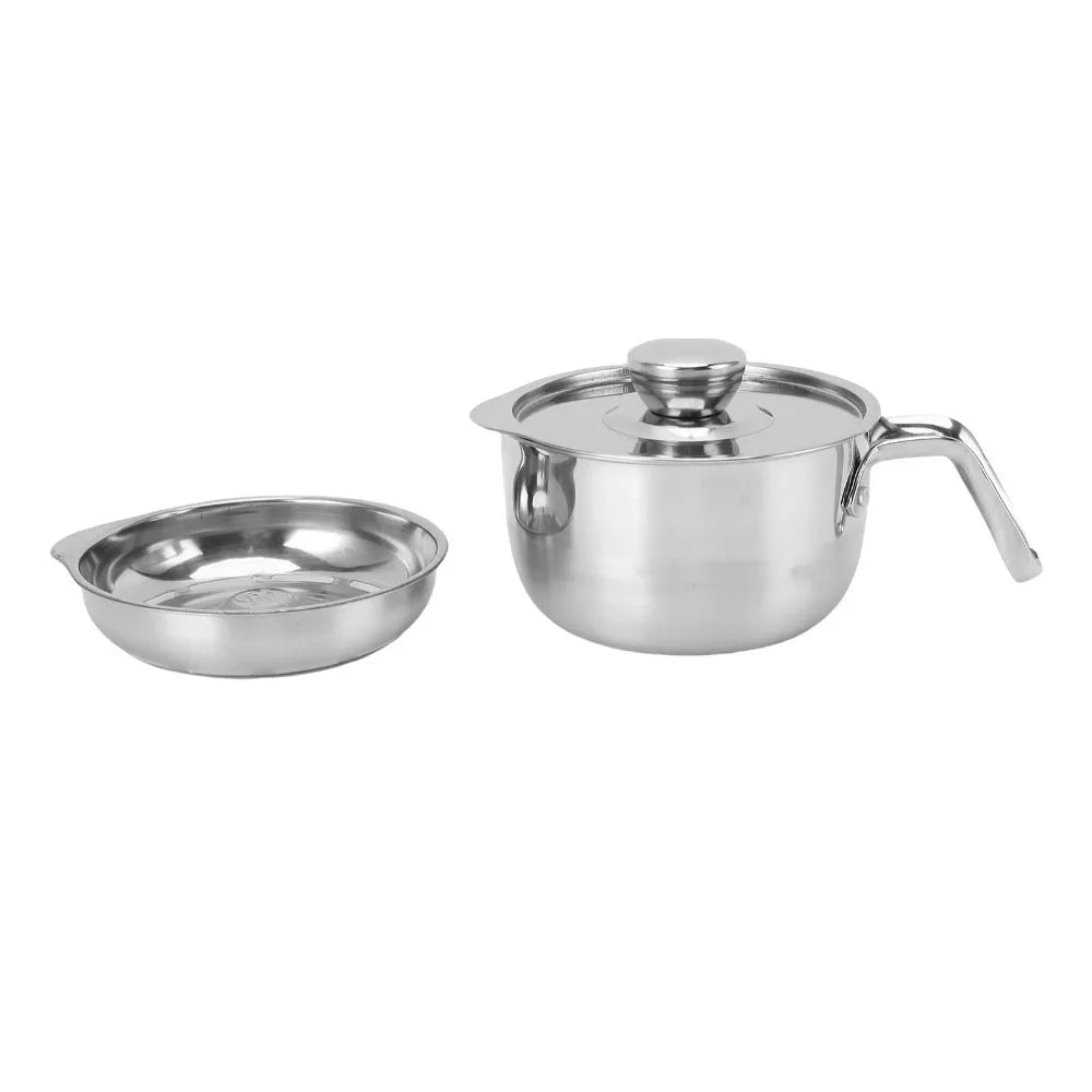 304 Stainless Steel Egg Separator Bucket with Lid – Large