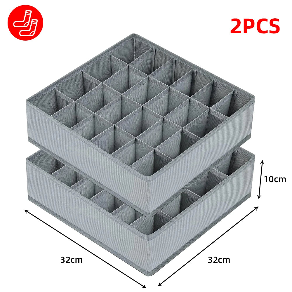 Foldable Underwear Organizer Box – Bra & Socks Drawer Storage