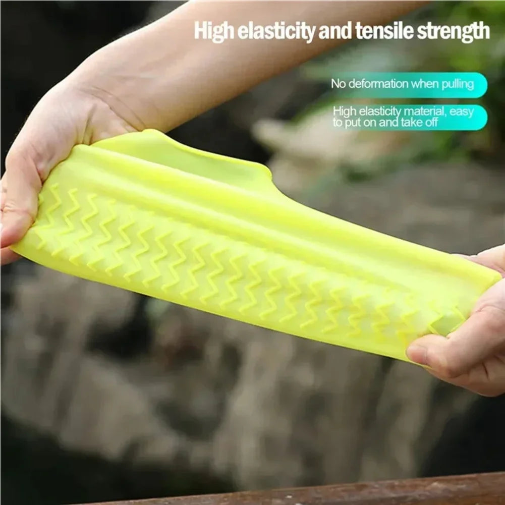 Silicone Waterproof Rain Shoe Covers – Non-Slip Overshoes M/L
